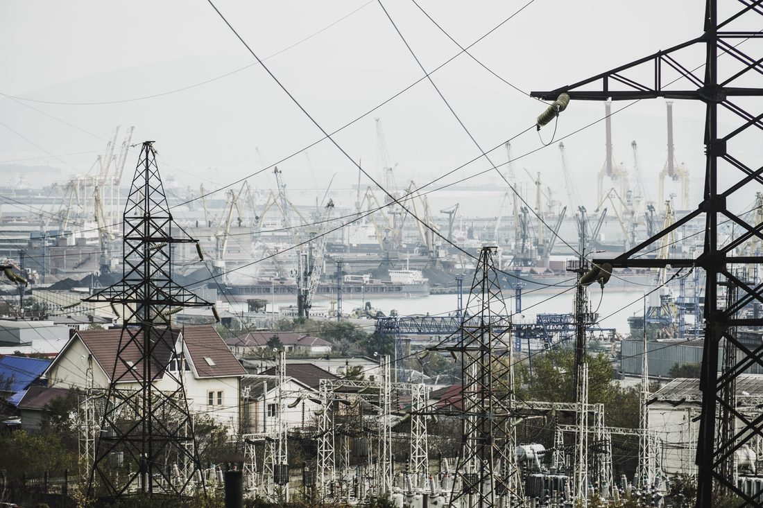 High-voltage transmission and power infrastructure secured by OTech Solutions